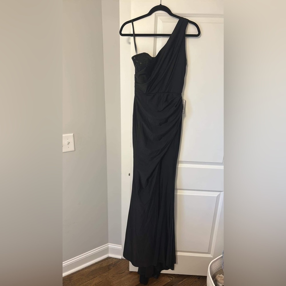 Portia & Scarlett black side slit dress - Picture 5 of 5